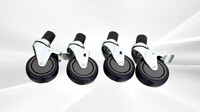 One Set Of 4 inches Plastic Expanding Caster PEC-4TB