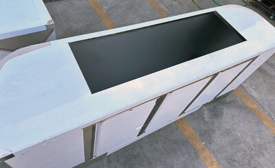 Food Vending Trailer Corollary Equipment Three Door cabinet TRC8