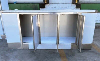 Food Vending Trailer Corollary Equipment Three Door cabinet TRC8