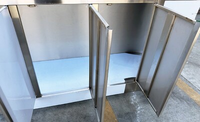Food Vending Trailer Corollary Equipment Three Door cabinet TRC8
