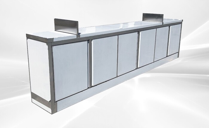 Food Vending Trailer Six Door cabinet TRC7