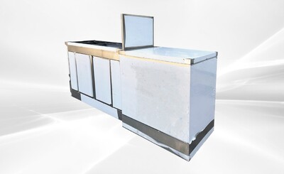 Food Vending Trailer Left 4 Door cabinet TRK6