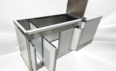 Food Vending Trailer Left 4 Door cabinet TRK6