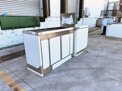 Food Vending Trailer Left 4 Door cabinet TRK6