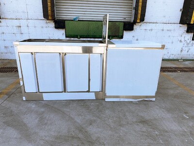 Food Vending Trailer Left 4 Door cabinet TRK6