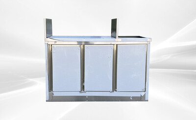 Food Vending Trailer Right-angle Side Three-Door TRD4