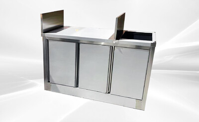 Food Vending Trailer Right-angle Side Three-Door TRD4