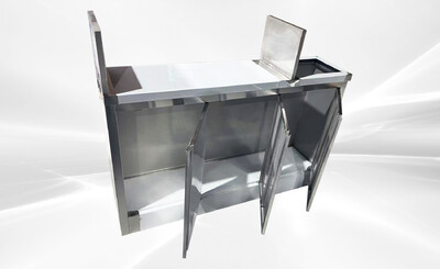 Food Vending Trailer Right-angle Side Three-Door TRD4