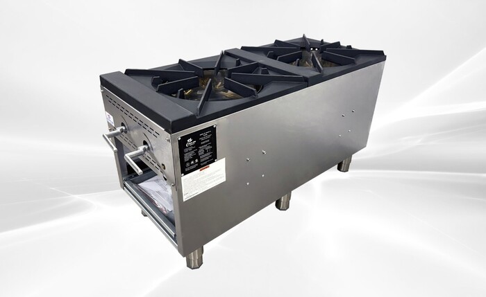 NSF Stock Pot Range 2 Burner NG 240000 BTU BH-2
