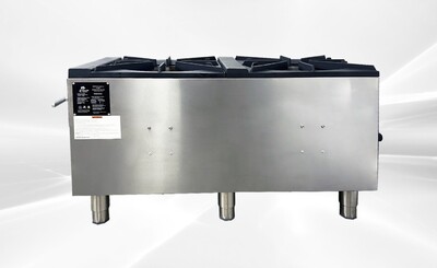 NSF Stock Pot Range 2 Burner NG 240000 BTU BH-2