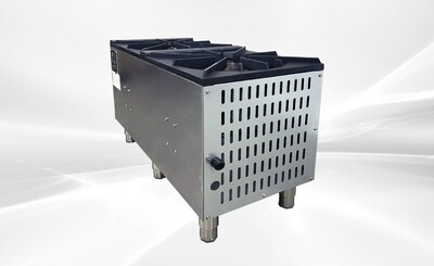 NSF Stock Pot Range 2 Burner NG 240000 BTU BH-2