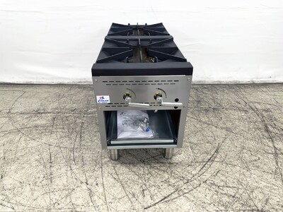 NSF Stock Pot Range 2 Burner NG 240000 BTU BH-2