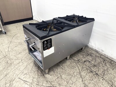 NSF Stock Pot Range 2 Burner NG 240000 BTU BH-2