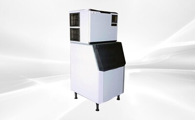 NSF 700 LBS Half Square Ice Maker Machine SK-729+B445 Bin