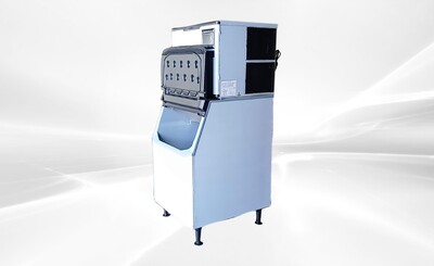 NSF 700 LBS Half Square Ice Maker Machine SK-729+B445 Bin