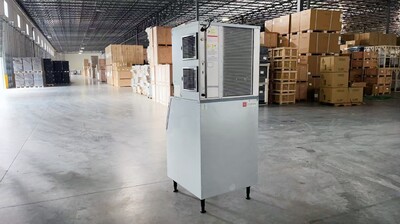 NSF 1000 LBS  Half Square Ice Maker Machine SK-1029+B445-ice bin