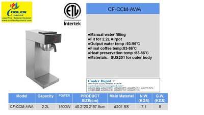 NSF 2.2L Commercial Automatic coffee machine CF-CCM-AWA