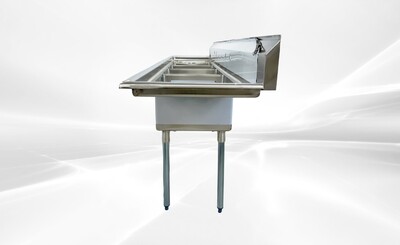 NSF 108 ins 4 Compartment Sink Two Faucets S4C181812-18LR-318