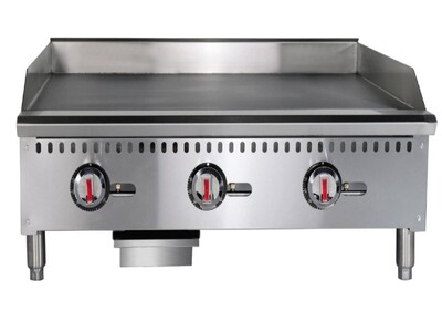 NSF 36 ins Thermostat griddle Medium NG HERG-36T