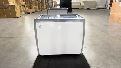 NSF 40 ins Ice Cream Glass Freezer Dipping Cabinet RI-260DC