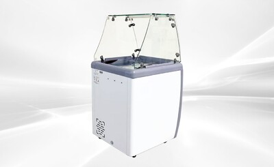 NSF 26 ins Dipping Cabinet RI-160DC With Flat Glass Sneeze Guard
