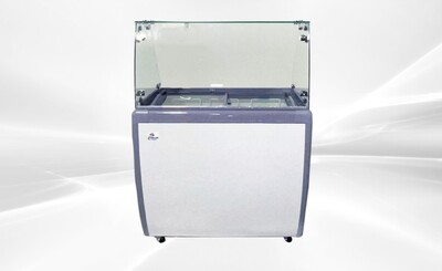 NSF 40 ins Dipping Cabinet RI-260DC With Flat Glass Sneeze Guard