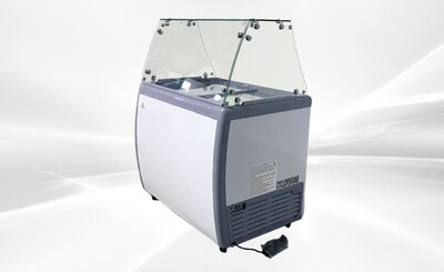 NSF 40 ins Dipping Cabinet RI-260DC With Flat Glass Sneeze Guard