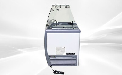 NSF 40 ins Dipping Cabinet RI-260DC With Flat Glass Sneeze Guard