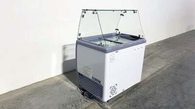 NSF 40 ins Dipping Cabinet RI-260DC With Flat Glass Sneeze Guard
