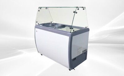 NSF 49 ins Dipping Cabinet RI-360DC With Flat Glass Sneeze Guard