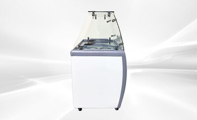 NSF 49 ins Dipping Cabinet RI-360DC With Flat Glass Sneeze Guard