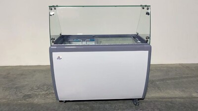 NSF 49 ins Dipping Cabinet RI-360DC With Flat Glass Sneeze Guard