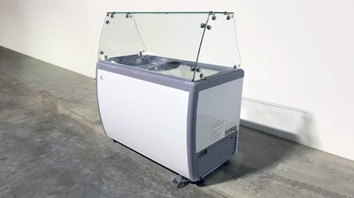 NSF 49 ins Dipping Cabinet RI-360DC With Flat Glass Sneeze Guard
