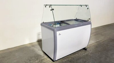 NSF 49 ins Dipping Cabinet RI-360DC With Flat Glass Sneeze Guard