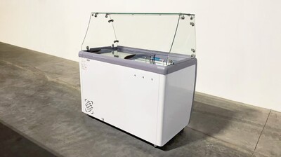 NSF 49 ins Dipping Cabinet RI-360DC With Flat Glass Sneeze Guard