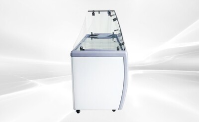 NSF 60 ins Dipping Cabinet RI-460DC With Flat Glass Sneeze Guard