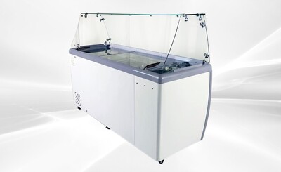 NSF 71 ins Dipping Cabinet RI-560DC With Flat Glass Sneeze Guard