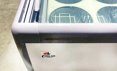 NSF 71 ins Dipping Cabinet RI-560DC With Flat Glass Sneeze Guard