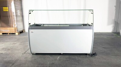 NSF 71 ins Dipping Cabinet RI-560DC With Flat Glass Sneeze Guard
