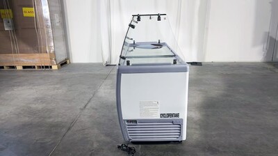 NSF 71 ins Dipping Cabinet RI-560DC With Flat Glass Sneeze Guard