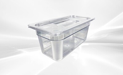 5.41QT Sandwich Prep Table Plastic Deep Tray 10 set P-136