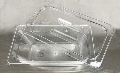 5.41QT Sandwich Prep Table Plastic Deep Tray 10 set P-136