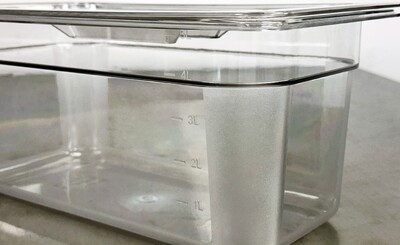 5.41QT Sandwich Prep Table Plastic Deep Tray 10 set P-136