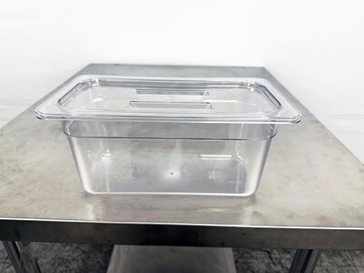 5.41QT Sandwich Prep Table Plastic Deep Tray 10 set P-136