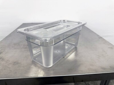 5.41QT Sandwich Prep Table Plastic Deep Tray 10 set P-136