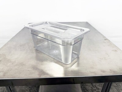 5.41QT Sandwich Prep Table Plastic Deep Tray 10 set P-136