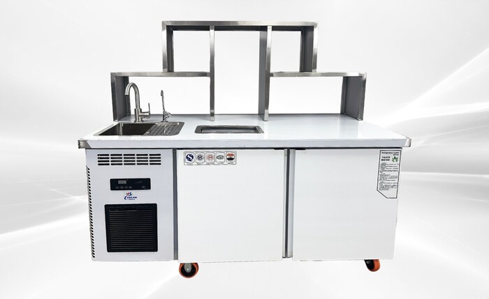 60 ins Bar Bubble Tea WorkStation Refrigerator KMX-1599