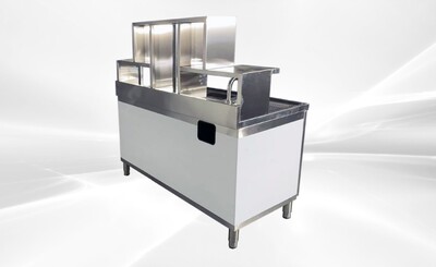 NSF 60 in Bar Bubble Tea WorkStation Hot Cold Water HT-M-1500