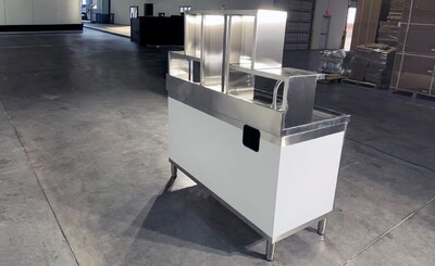NSF 60 in Bar Bubble Tea WorkStation Hot Cold Water HT-M-1500