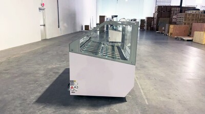 NSF Gelato Dipping Cabinet 67 Inches 18 pan DW-18